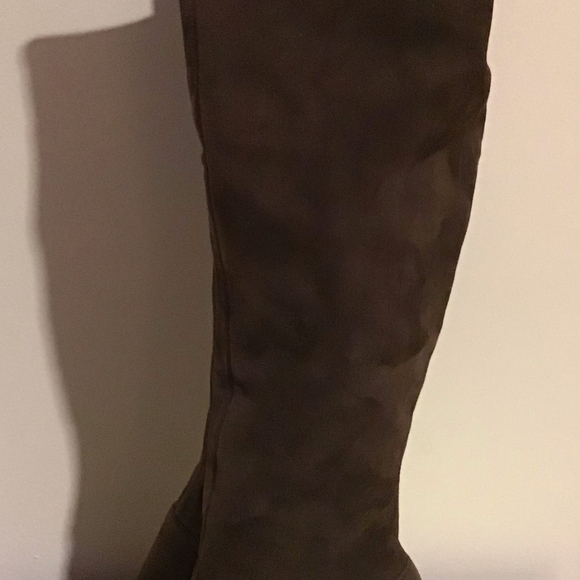 Nike Air Edgy Winter Brown Suede Knee High Boots - Picture 2 of 5
